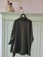 Trui, poncho met col groen, OneSize supergaaf., Nieuw, Groen, Ophalen of Verzenden