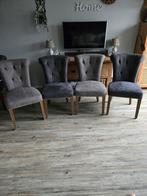 4 mooie eetkamerstoelen, Huis en Inrichting, Stoelen, Ophalen, Zo goed als nieuw, Grijs, Vier