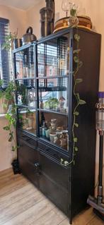 Industriële Kast zwart, Antiek en Kunst, Antiek | Meubels | Kasten, Ophalen