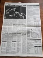 Voetbal Top Oss tegen Go Ahead Eagles 2-2 (krant 1999), Ophalen of Verzenden, 1980 tot heden, Knipsel(s)