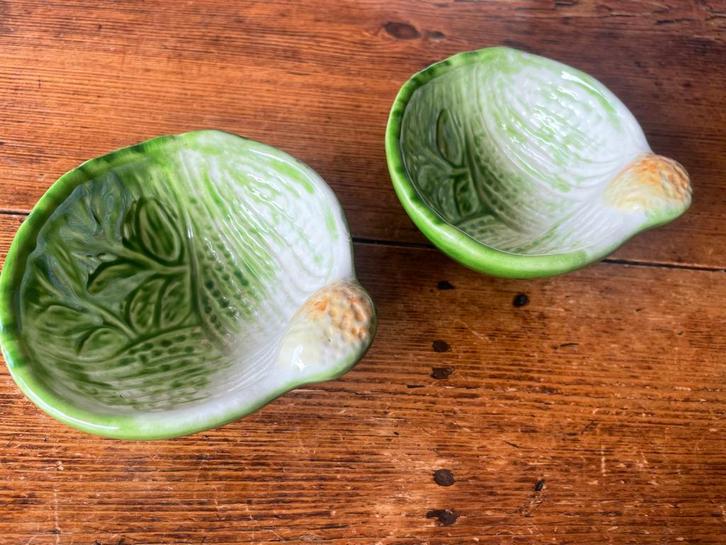 Italiaans Aardewerk Schaaltjes Set van 2, Huis en Inrichting, Woonaccessoires | Schalen en Manden, Gebruikt, Schaal, Overige vormen