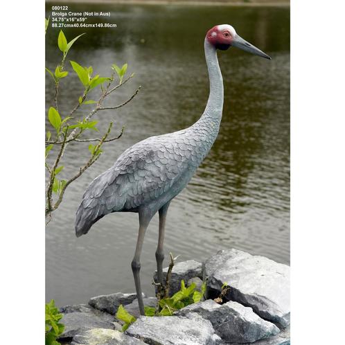 Bolga Crane – Kraanvogel beeld Hoogte 150 cm, Verzamelen, Dierenverzamelingen, Nieuw, Ophalen