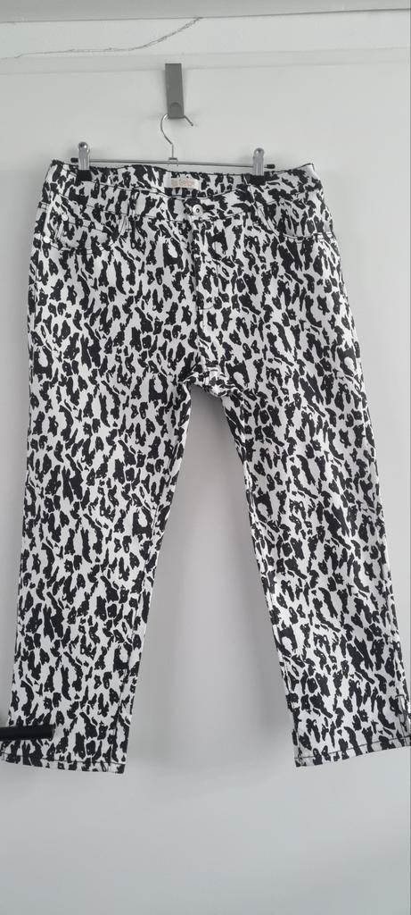Nieuwe broek zwart wit So Soire lang 87 cm maat 42 44 M, Kleding | Dames, Broeken en Pantalons, Nieuw, Maat 42/44 (L), Zwart, Ophalen of Verzenden