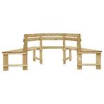 Boombank parkbank halfrond hout ø240 GRATIS BEZORGD!, Verzenden, Nieuw