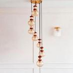 Vintage cascade bollamp spiraal waterval, Glas, Nieuw, Ophalen of Verzenden, 75 cm of meer
