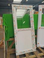 Kunststof Buitendeur 1/2glas  b90 x h204 cm Wit -2203-, Niet ingevuld, Kunststof, 80 tot 100 cm, Niet ingevuld