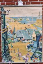 Schoolplaat  "Op verkenning" -Onderbouw lagere school (1955), Antiek en Kunst, Antiek | Schoolplaten, Ophalen of Verzenden, Aardrijkskunde