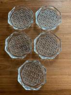 5 kristallen onderzetters ( arcopal jaren ‘80 ), Ophalen of Verzenden, Gebruikt, Overig
