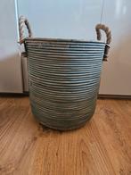 2x Rotan Bloempot - Groot & Klein, Tuin en Terras, Bloempotten, Overige materialen, Gebruikt, Rond, Tuin