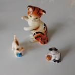 set van drie vintage Goebel kattenbeeldjes uit West-Duitslan, Verzenden, Zo goed als nieuw, Dier