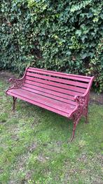 Tuinbank met gietijzeren zijkanten ( opknapper ), Tuin en Terras, Ophalen, Gebruikt, Nvt, Metaal