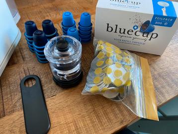Blue cup Nespresso koffie cups - complete set beschikbaar voor biedingen