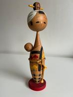 Vintage Japans Houten Kokeshi Doll Pop Moeder en kind, Ophalen of Verzenden, Zo goed als nieuw, Mens