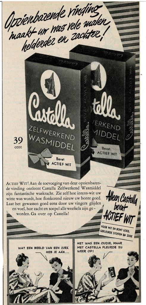 Het was een oude jurk, maar met CASTELLA fleurde het weer op, Verzamelen, Merken en Reclamevoorwerpen, Zo goed als nieuw, Overige typen