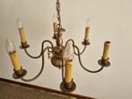 Antieke kaarsen kroonluchter 6 arms, Antiek en Kunst, Ophalen of Verzenden