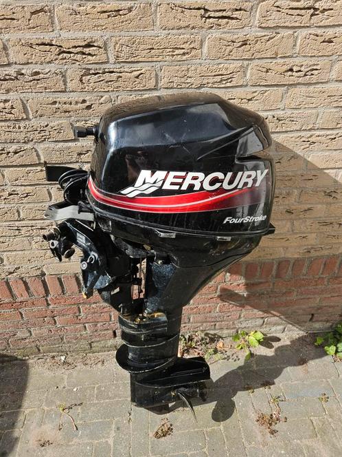 Mercury 8 pk 4 takt langstaart met afstandsbediening., Watersport en Boten, Buiten- en Binnenboordmotoren, Gebruikt, Benzine, Buitenboordmotor