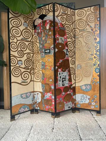 Gustav Klimt Vintage Kamerscherm / Roomdivider  beschikbaar voor biedingen