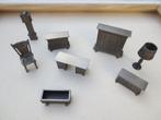 Tinnen miniatuurmeubels, Antiek en Kunst, Antiek | Tin, Ophalen of Verzenden