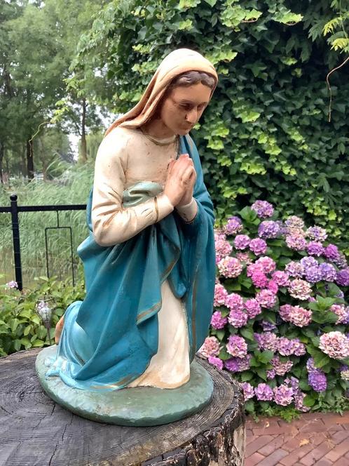 Mooi groot Mariabeeld ❤️ knielende Maria kerststal beeld, Antiek en Kunst, Antiek | Religie, Ophalen of Verzenden