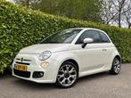 Fiat 500 0.9 TwinAir 500 Sport Automaat | H-Leder | 16" Velg, 86 pk, Gebruikt, Leder en Stof, Wit