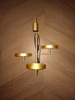 Wandlamp goud met decoratieschalen, Huis en Inrichting, Lampen | Wandlampen, Ophalen of Verzenden, Zo goed als nieuw