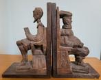 Houten boekensteunen - Don Quichot en Sancho Panza - Spanje, Antiek en Kunst, Ophalen of Verzenden