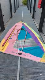 Te koop, 2 surfzeilen, mast plus giek, Watersport en Boten, Windsurfen, Ophalen, Minder dan 250 cm, Zo goed als nieuw, Minder dan 5 m²
