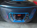 Denver draagbare radio CD speler met Bluetooth en lampjes, Ophalen of Verzenden, Zo goed als nieuw, Overige merken