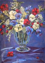 Schilderij olieverf op linnen doek 100x140cm, Antiek en Kunst, Ophalen