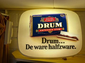 Drum shag lichtreclame lichtbak dubbelzijdig Douwe Egberts beschikbaar voor biedingen