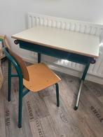 Oud School Bureau / schoolbureau kind retro 2 stuks, Kinderen en Baby's, Kinderkamer | Tafels en Stoelen, Ophalen, Zo goed als nieuw