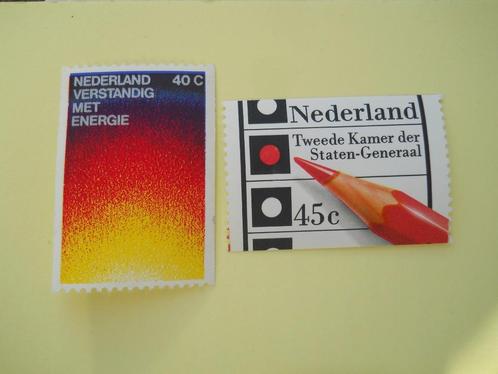 Nederland 1977 Energie Verkiezingen Nvph1128A-1129A postfris, Postzegels en Munten, Postzegels | Nederland, Postfris, Na 1940