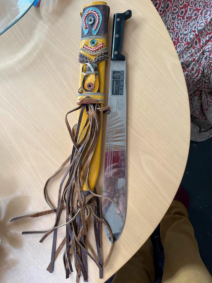 Inca Souvenir Zwaard met Leren Hoes, Antiek en Kunst, Antiek | Gereedschap en Instrumenten, Ophalen of Verzenden