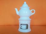 Theepotje met theelichthouder. Wit, Overige typen, Ophalen of Verzenden, Zo goed als nieuw, Overige stijlen