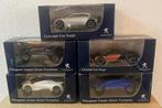 5x Peugeot Concept Car modellen, 3 inch. NIEUW, Ophalen of Verzenden, Nieuw, Auto
