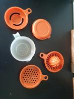 Oranje Tupperware koksmaatje 5 delig, Ophalen of Verzenden, Zo goed als nieuw, Oranje