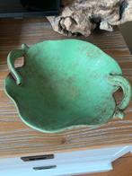 Antieke groen schaal voor fruit, bonbons e,d, uit jaren '30, Antiek en Kunst, Curiosa en Brocante, Ophalen of Verzenden