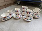 8 kop en schotels Boerenbont servies, Huis en Inrichting, Keuken | Servies, Ophalen, Zo goed als nieuw, Kop(pen) en/of Schotel(s)