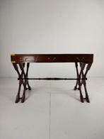 Vintage Anglo-Indian militaire schrijftafel – messing inleg, Ophalen, Gebruikt, ., .