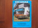 Simcarama modellenoverzicht 1972 Simca Chrysler Matra, Ophalen of Verzenden, Gelezen, Overige merken