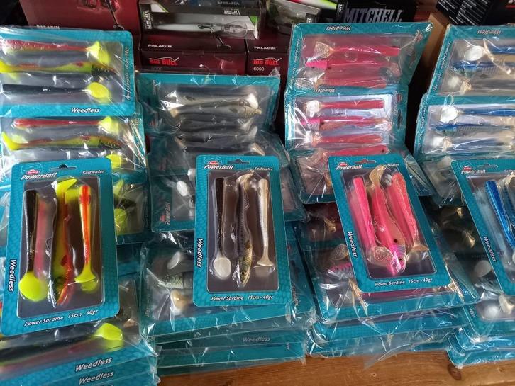 40-grams Power Sardine (Powerbait) in 4 kleuren....Pollak!, Watersport en Boten, Hengelsport | Roofvissen, Nieuw, Overige typen