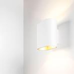 DUELL WALL UP/DOWN 2X LED 2700K TRAILING EDGE DI WHITE STRUC, Ophalen of Verzenden, Nieuw, Metaal