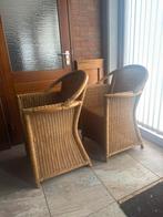Rieten stoelen 2x, Tuin en Terras, Tuinstoelen, Ophalen, Zo goed als nieuw, Rotan