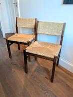 Pastoe - Martin Visser eetkamerstoel 2x SE82 wenge vintage, Huis en Inrichting, Stoelen, Mid century vintage, Gebruikt, Twee, Bruin