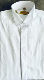 Smokingoverhemd maat  S 37/38 nieuwstaat V&D, V&D, Halswijdte 38 (S) of kleiner, Wit, Ophalen of Verzenden