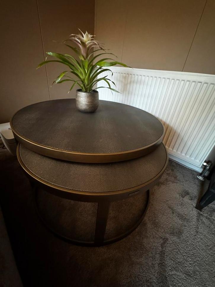 Bloomingville Richmond Salontafels - Nieuw uit Doos!, Huis en Inrichting, Tafels | Bijzettafels, Nieuw, Rond, Minder dan 45 cm