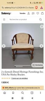 2 stuks Drexel Heritage fauteuils in prima staat, Huis en Inrichting, Ophalen, Gebruikt, 75 tot 100 cm, 50 tot 75 cm