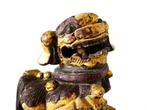 Chinese Foo Dog / leeuwenhond goudverguld hout sculptuur, Antiek en Kunst, Kunst | Niet-Westerse kunst, Ophalen of Verzenden