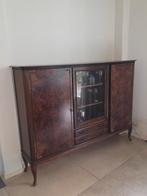 Antieke Biedermeier Servieskast, Huis en Inrichting, Kasten | Buffetkasten, Ophalen, Gebruikt, Glas, 100 tot 150 cm