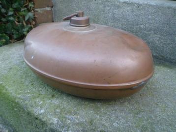 koperen KRUIK ovaal 30 x 20 cm. BEDKRUIK WATERKRUIK koper beschikbaar voor biedingen